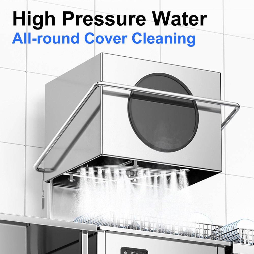 Commercial Hood Type Dishwasher (CN-8158-JGS-RN) - Image 2