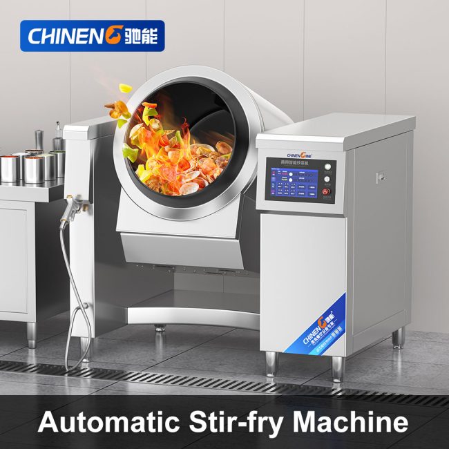 Floor-standing Automatic Stir-fry Machine (CN-8130-DC600CD) Scenarios