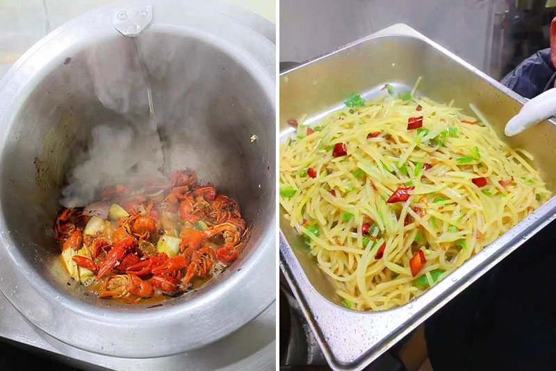 Floor-standing Automatic Stir-fry Machine Real Shot