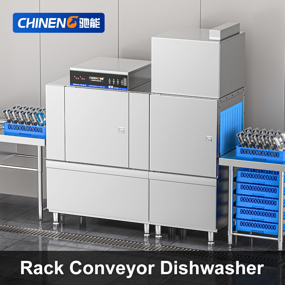 Rack Conveyor Dishwasher (CN-8021-TDJ-Z1P1H1-Y18) Scenarios
