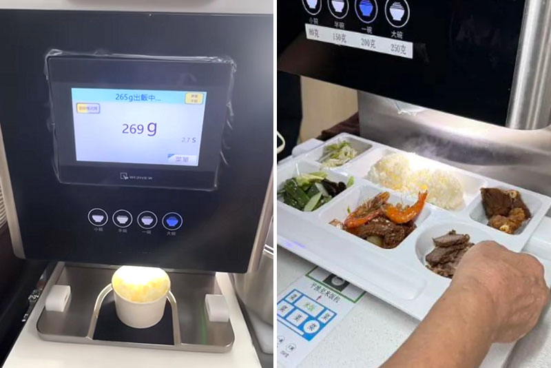 Rice-Serving Machine Real Shot